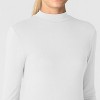 Wink Layers Women’s Long Sleeve Mock Neck Silky Tee - 4 of 4