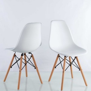 Plastic Chair, Set of 4, KD Leg - 1 of 4