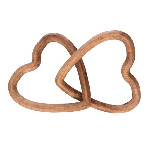 Transpac Wood Link Heart Home Decorations Valentines - 1 of 1