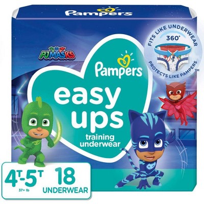 Pampers Easy Ups Boys PJ Masks Training Underwear Super Pack Size 4T5T -  56ct – BrickSeek