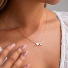 Initial Necklace - 18K Gold Plated Heart Pendant with A-Z Letters, Dainty Birthday Gift for Women and Teen Girls - 3 of 4
