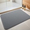 Unique Bargains Luxury Furry Soft Solid Plush Bath Mat 1 Pc - 2 of 4