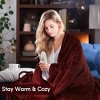 AENKYO Heated Blanket 72"L x 84"W - 6 Heat Settings with Timer, Fast Heating, ETL Certified Throw Blanket, Machine Washable - Red - 4 of 4