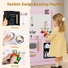 Wooden Play Kitchen Set for Kids with Ice Maker, Sink, Microwave, Dishwasher & Accessories – Educational Role Play Toy for Toddlers Ages 3+ - 4 of 4