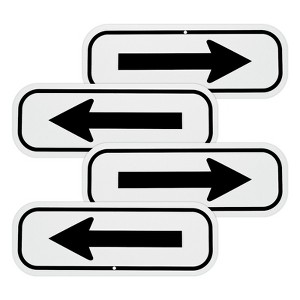 Unique Bargains Aluminum Reflective Outdoor Garden Arrow Signs 1 Pc - 1 of 4