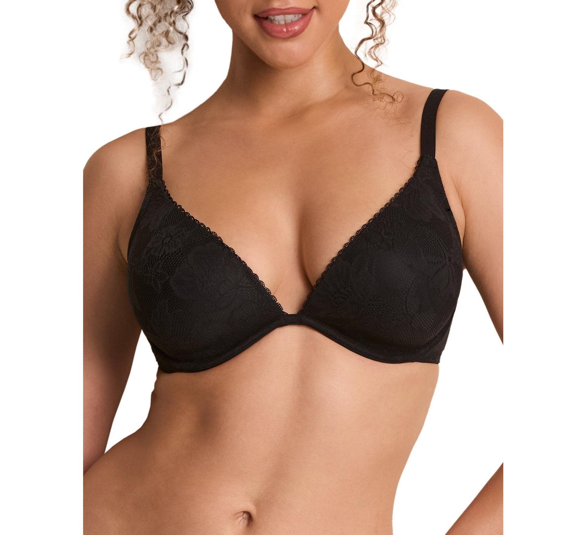 Adore Me Women's Maren Plunge Bra 34A / Jet Black.