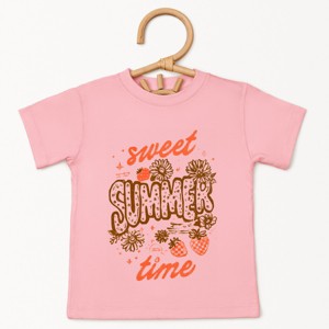 The Juniper Shop Sweet Summer Time Strawberry Toddler Short Sleeve Tee - 1 of 4