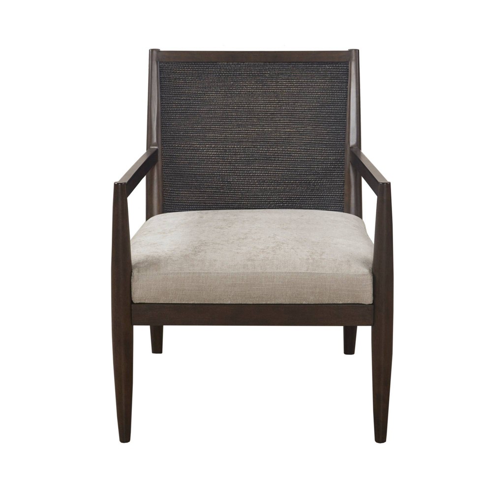 Photos - Sofa Maya Handcrafted Seagrass Back Armchair Brown - Madison Park