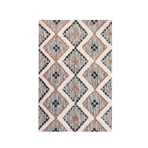 Hand-tufted Wool MULTY Transitional Geometric Modern Tufted Rug