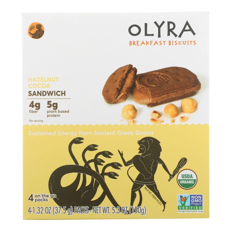 Olyra Hazelnut Cocoa Sandwich Breakfast Biscuits - Case of 6/5.3 oz, 2 of 8