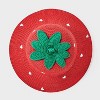 Baby Girls' Strawberry Heart Bucket Hat - Cat & Jack™ Red 12-24M - 2 of 3