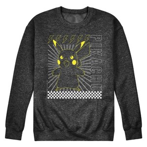 Men's - Pokémon - Pikachu Electric Bolt Graphic Fleece Sweatshirt - 1 of 4