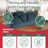 Hastings Home Zippered Canvas Christmas Tree Storage Bag - Fits Up To 12' Artificial Christmas Tree, Green - 3 of 4