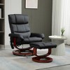 Aghana Digitals Black Electric Massage Recliner with Ottoman, 10 Vibration Points, 5 Modes, Swivel - 2 of 4