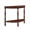 HDZNVF Retro Circular Curved Half-Moon Console Table - 4 of 4