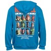 Mens Marvel Brand Text Puff Print Hoodie With Character Line Up Back Print - 3 of 4