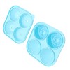 Unique Bargains Ice Tray 4-Cavity Rose Diamond Ice Mould Irregular Hand Wash Only Silicone 5.31"x5.31"x1.85" 1 Pc - 3 of 3