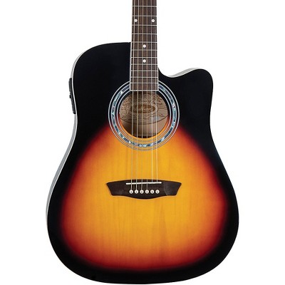 Washburn WA90CE Dreadnought Acoustic-Electric Guitar