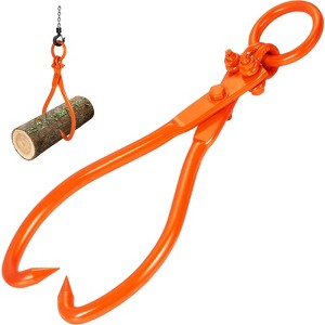 VEVOR Log Skidding Tongs, 18 inch 2 Claw Log Lifting Tongs, Heavy Duty Steel Lumber Skidding Tongs, 772 lbs/350 kg Loading Capacity, Log Lifting - 1 of 4