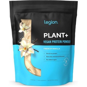 Legion Plant+ Vegan Protein Powder - 20 Servings (French Vanilla) - 1 of 4