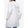 ellos Plus Size French Terry Long Zip Front Hoodie - 3 of 4