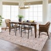 Washable Area Rugs Floral Living Room Bedroom Carpet Non-Slip Low Pile Vintage Soft Thin Throw Rug - 2 of 4