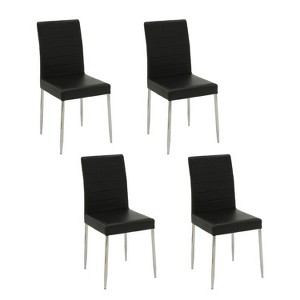 NicBex Faux Leather Dining Chair Set of 2 Modern Upholstered Side Chair with Metal Legs - 1 of 4