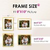 Attop 8x10 Picture Frame Bulk-6 Pack, Gold Picture Frames Collage Wall Decor, Wall & Tabletop Picture Frames, Photo Frame with HD Plexiglass - 2 of 4