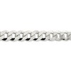 Black Bow Jewelry Men's 14mm Sterling Silver Solid Beveled Curb Chain Bracelet - 2 of 4