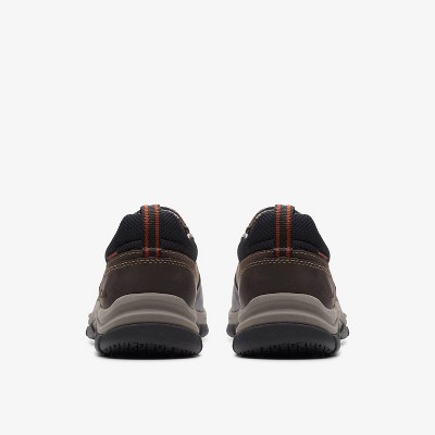 Clarks Mens Walpath Step Dark Brown Leather Shoes 10 Medium — фото 5