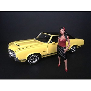 "Hanging Out II" Rosa Figurine for 1/18 Scale Models by American Diorama - 1 of 3