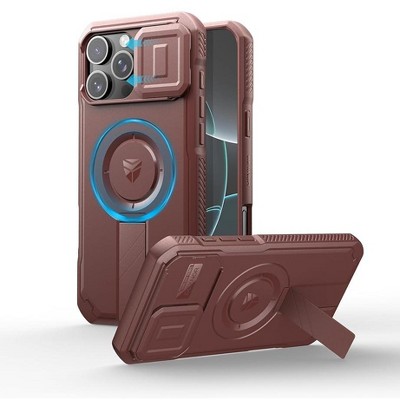 Dexnor for iPhone 16 Pro Max Case with Slide Camera Cover & Adjustable Kickstand, Magnetic Rugged Shockproof Bumper Cases