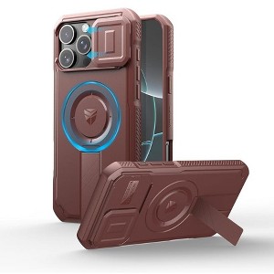 Dexnor for iPhone 16 Pro Max Case with Slide Camera Cover & Adjustable Kickstand, Magnetic Rugged Shockproof Bumper Cases - 1 of 1
