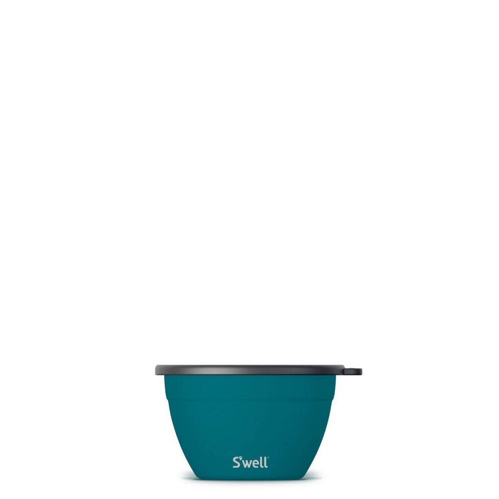 S&#039;well 64oz Salad Bowl Kit Peacock Blue