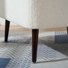 Cesicia White Accent Chair Modern Fabric Living Room Chairs Comfy Reading Chair for Living Room Bedroom - 4 of 4