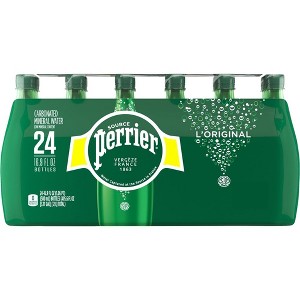 Perrier Carbonated Mineral Water, Original - 16.9 Fl Oz Plastic Bottle (Pack of 24) - 1 of 3