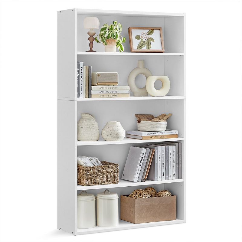 VASAGLE Bookshelf, 31.5 Inches Wide, 5-Tier Open Bookcase with Adjustable Storage Shelves, Floor Standing Unit, 1 of 9