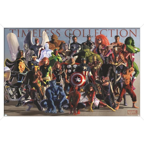 Trends International Marvel Comics - Group Shot Wall Poster, 22.375 x 34,  Black Framed Version