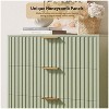 Nasitip 5 Drawer Modern Dresser, 48" Tall Chest with Deep Storage & Wide Top, Fluted Wood Organizer for Bedroom/Living Room/Hallway - 2 of 4