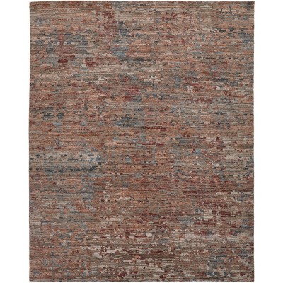 Conroe Modern Abstract Red/Blue Area Rug