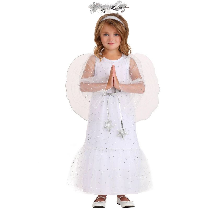 HalloweenCostumes.com Girl's Darling Angel Toddler Costume, 1 of 3