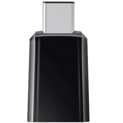 Monoprice USB-A to USB-C Adapter - Black Ideal For Connecting Mice, USB hub, and More to USB Type-C Connector Port