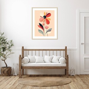 Amanti Art Comfort Flowers I by Walker Noble Wood Framed Wall Art Print - 1 of 4