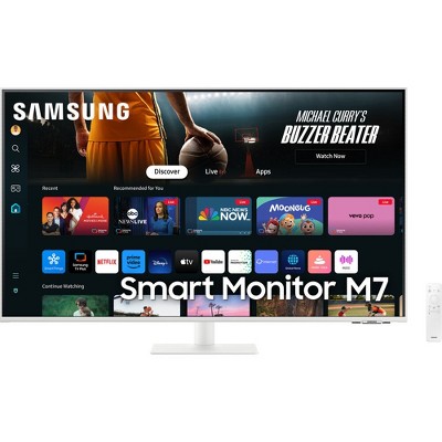 Manufacturer Refurbished Samsung M70D 43" 4K HDR Smart Monitor, White