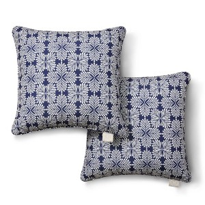 MARTHA STEWART Tulum Indoor Outdoor Decorative Lumbar Pillow 2-Pack Set - 1 of 4