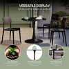 WestinTrends Playa 31.5" Round Outdoor Indoor Metal Cocktail Dining Table - 4 of 4
