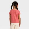 Toddler Girls' Pointelle Short Sleeve T-Shirt - Cat & Jack™ - 2 of 3