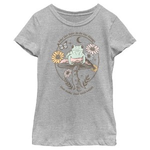 Girl's Lost Gods Happy Soul Frog T-Shirt - 1 of 4