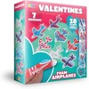 Joyfy 35 Packs Valentines Day Foam Airplanes Greeting Cards for Kids Valentine’s Party Favor - 2 of 4
