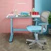 Infans Height Adjustable Kids Desk & Chair Set Study Desk Chair w/Sit-brake Caster Blue - 4 of 4